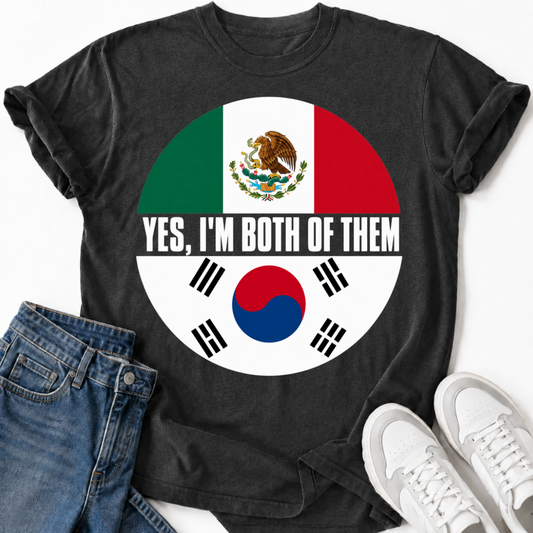 KOREAN MEXICAN FLAG T-SHIRT