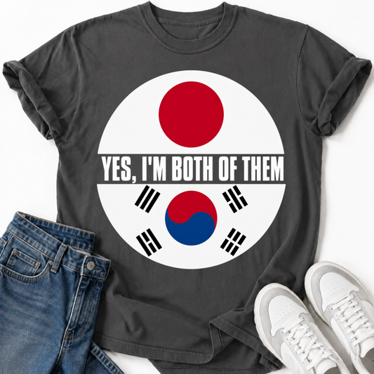 KOREAN JAPAN FLAG T-SHIRT