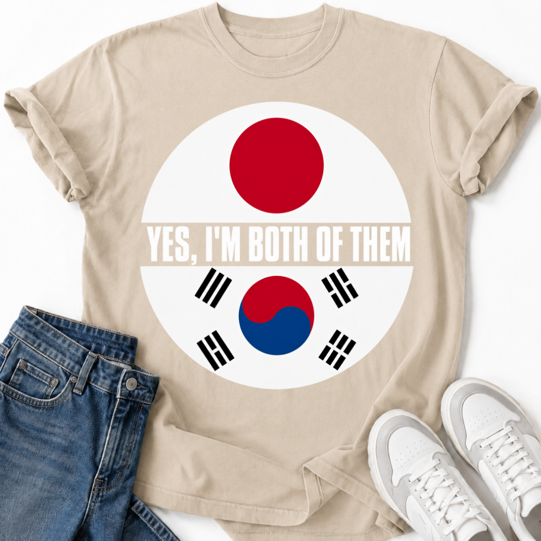 KOREAN JAPAN FLAG T-SHIRT