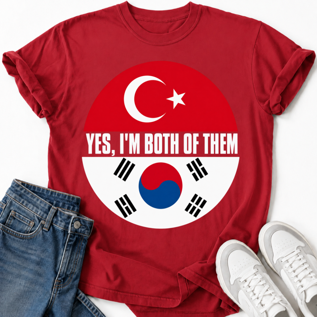 KOREAN TURKISH FLAG T-SHIRT