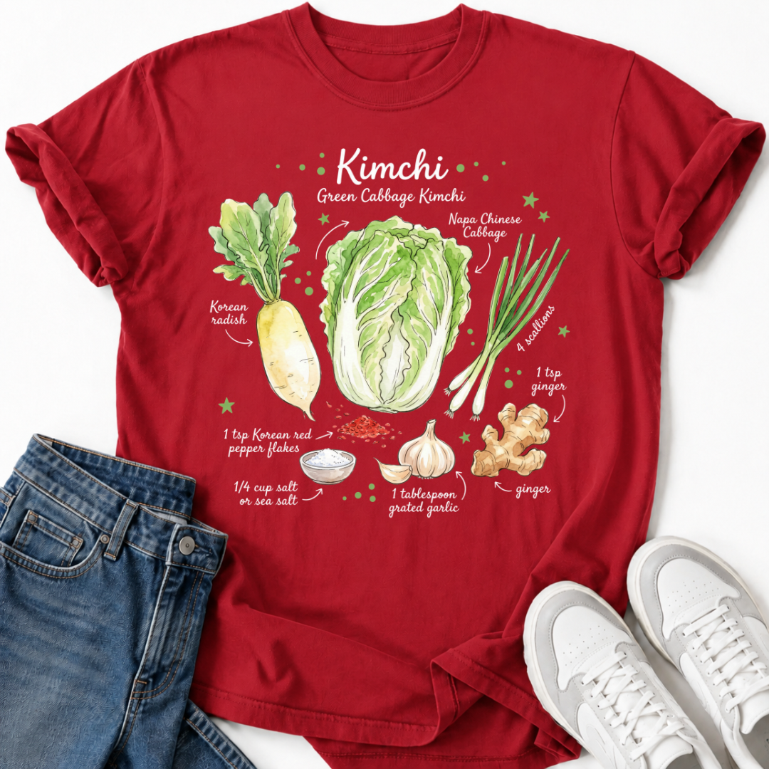 GREEN KIMCHI RECIPE T-SHIRT