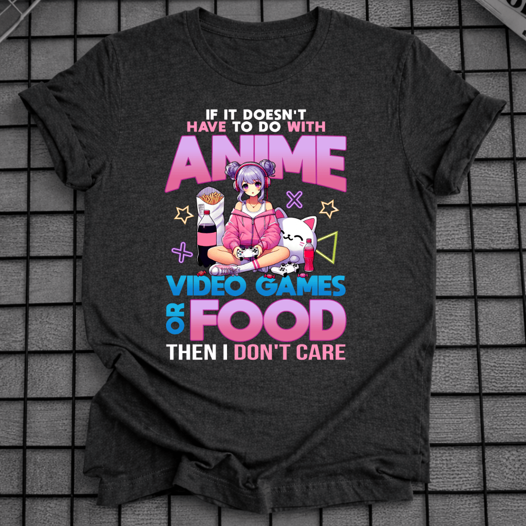 ANIME VIDEOSPIELE ESSEN T-SHIRT