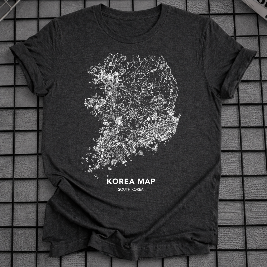 SOUTH KOREA MAP T-SHIRT