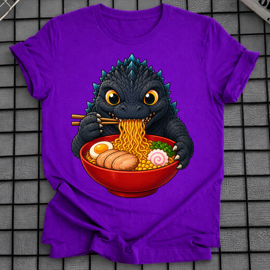 MONSTER EATING RAMEN T-SHIRT