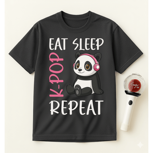 EAT SLEEP K-POP REPEAT T-SHIRT