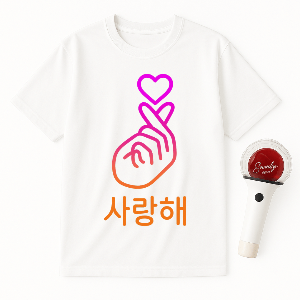 SARANGHAE FINGER HEART UNISEX T-SHIRT