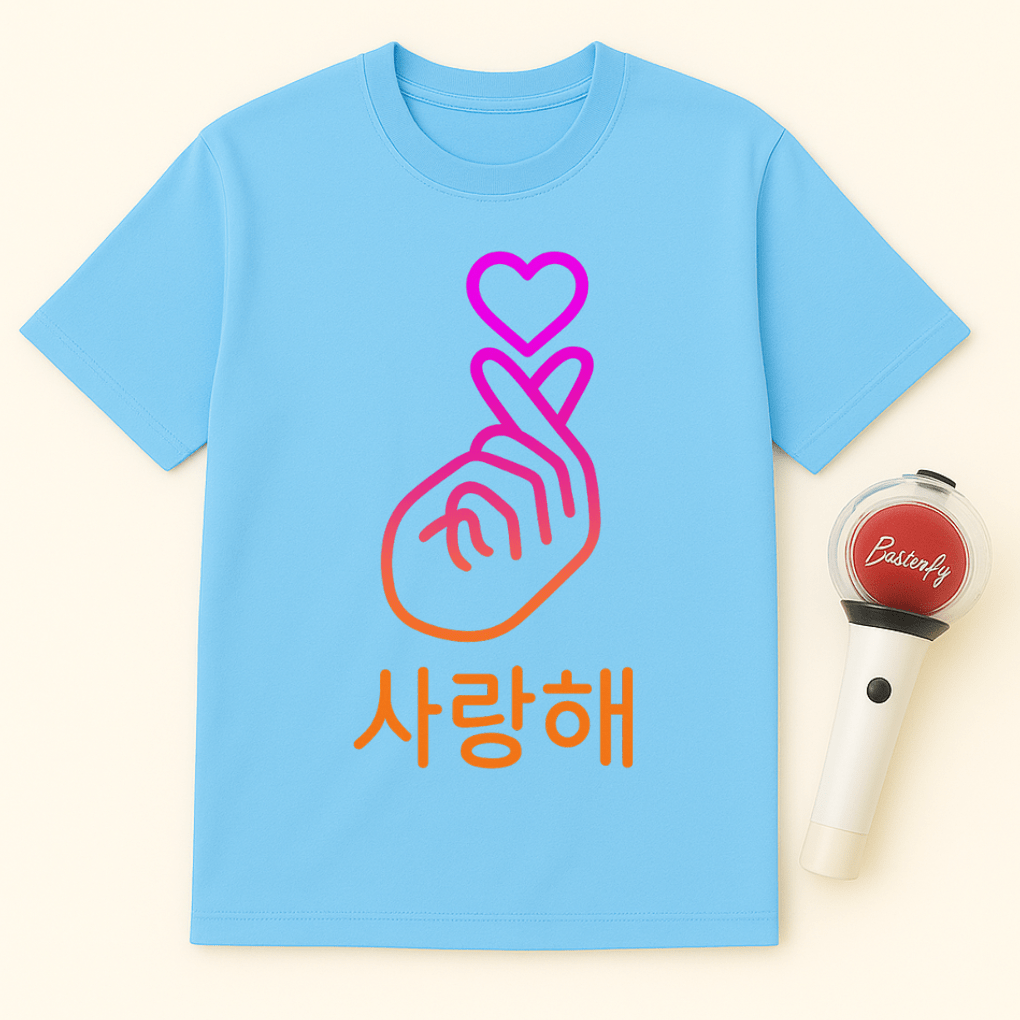 SARANGHAE FINGER HEART UNISEX T-SHIRT