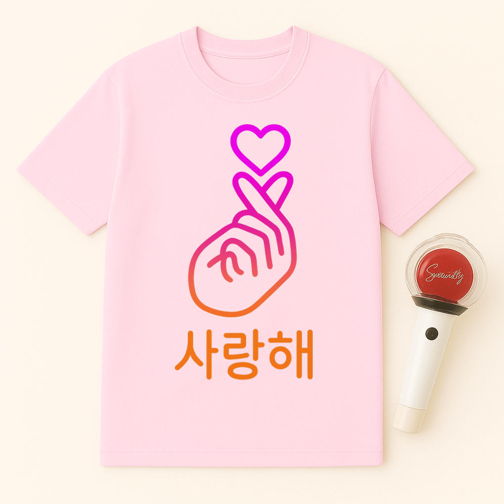 SARANGHAE FINGER HEART UNISEX T-SHIRT