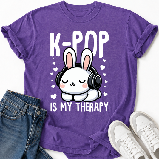 K-POP IST MEINE THERAPIE HÄSCHEN T-SHIRT