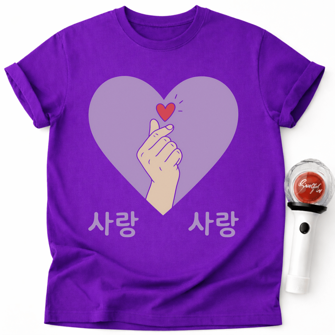 K-POP PURPLE HEART T-SHIRT