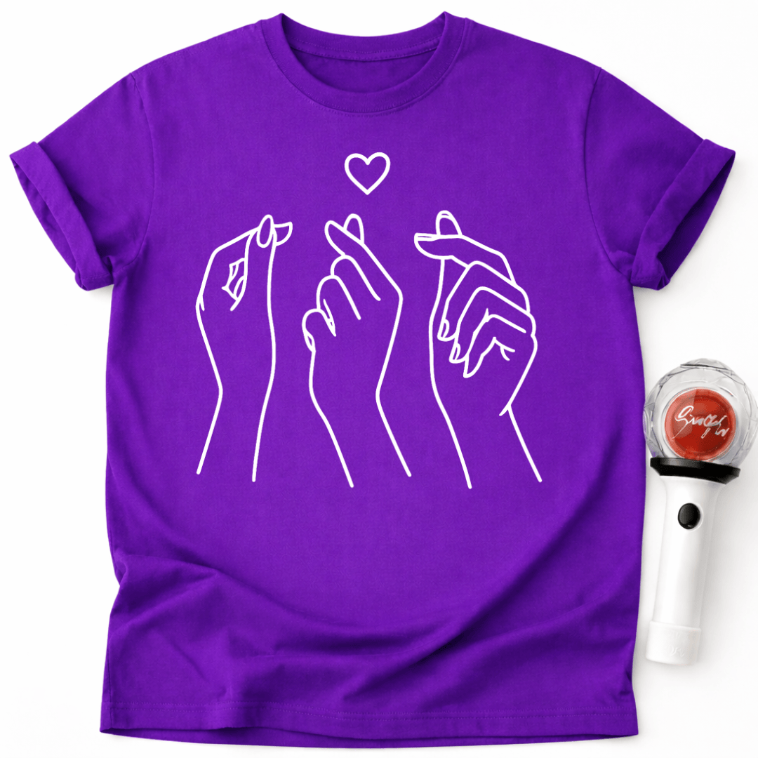 MINIMALISTISCHES KOREANISCHES HERZ T-SHIRT