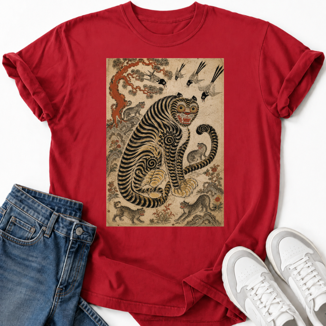 MINHWA TIGER MAGPIE T-SHIRT