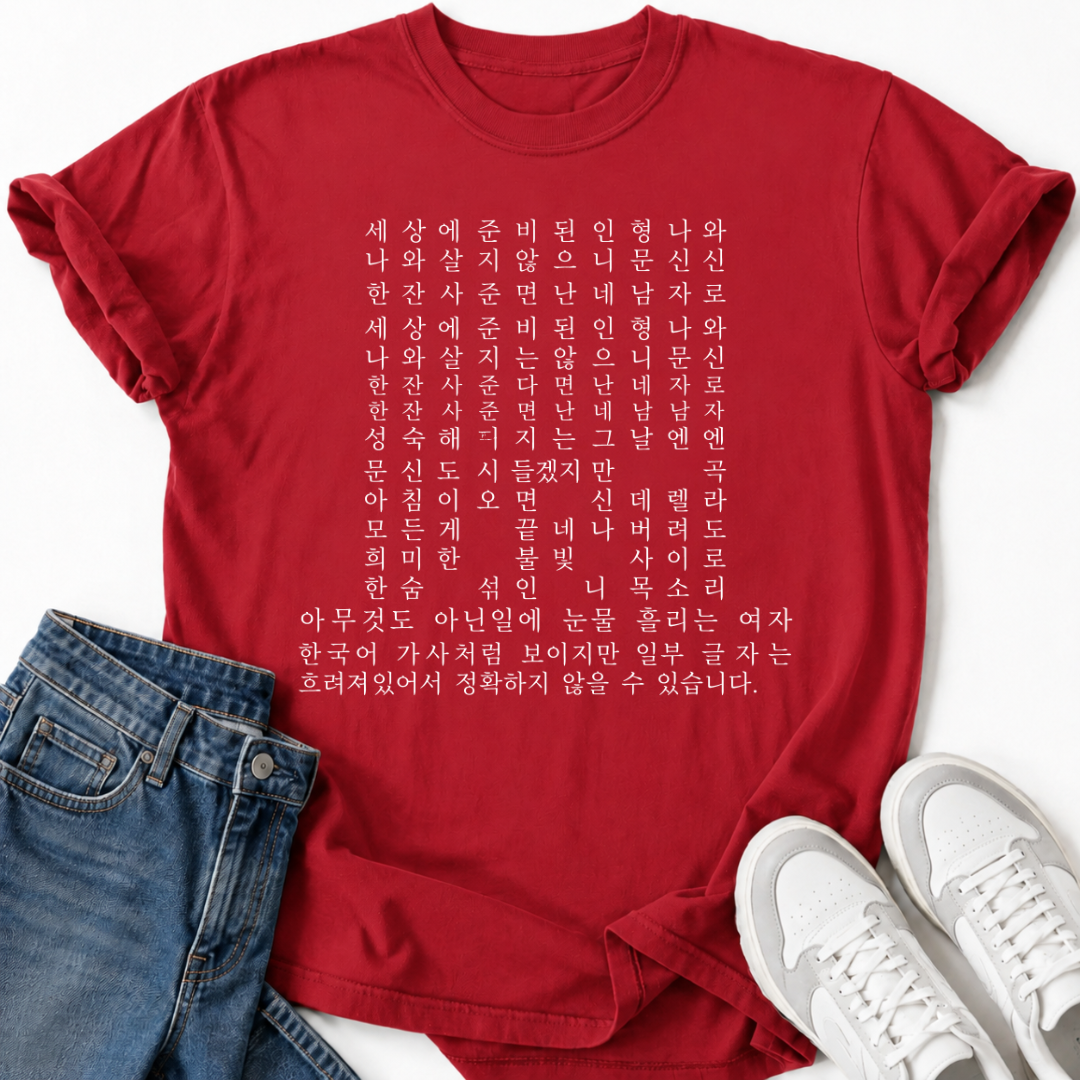 KOREAN SCRIPT T-SHIRT