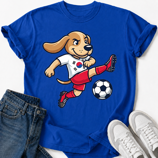 KOREAN SOCCER DOG T-SHIRT