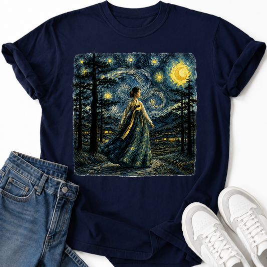HANBOK WOMAN STARRY NIGHT T-SHIRT