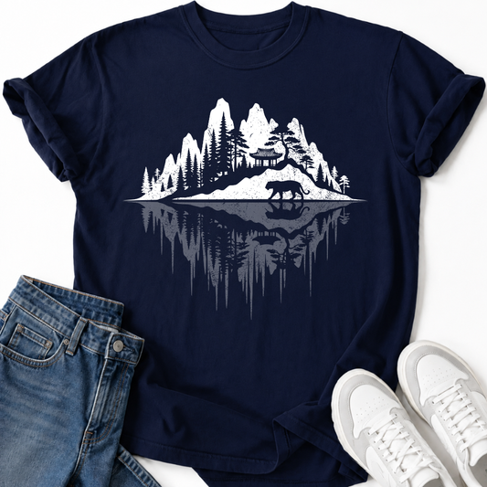 KOREAN TEMPLE REFLECTION T-SHIRT