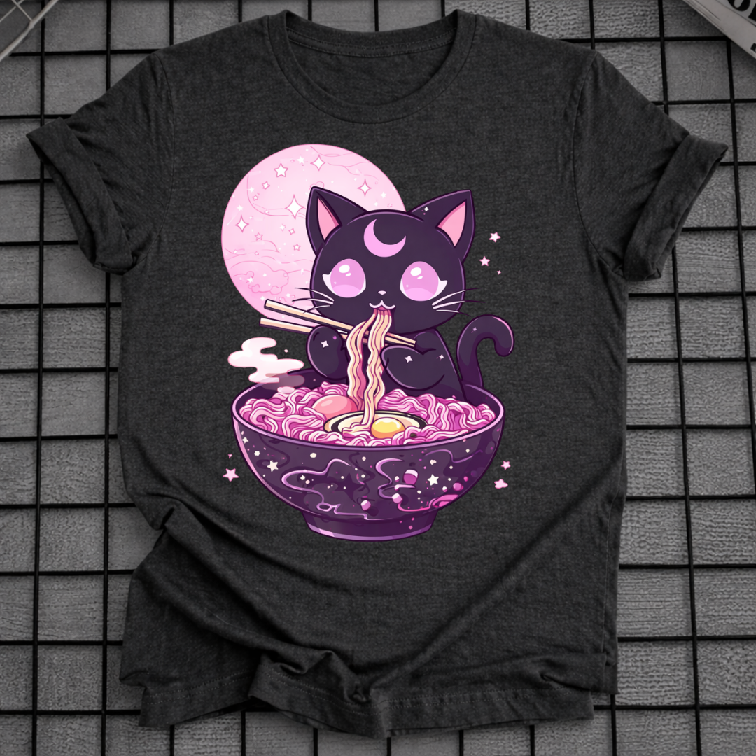 PASTEL GOTH KATZEN RAMEN T-SHIRT