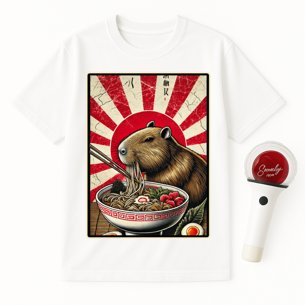 JAPANESE CAPYBARA RAMEN UNISEX T-SHIRT
