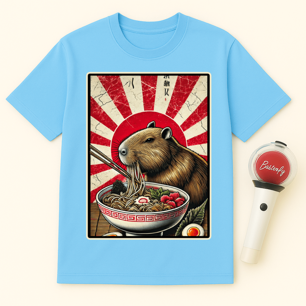JAPANESE CAPYBARA RAMEN UNISEX T-SHIRT