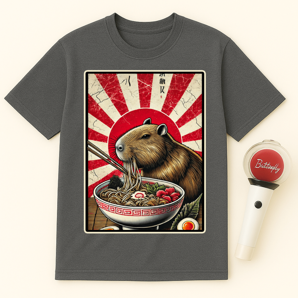 JAPANESE CAPYBARA RAMEN UNISEX T-SHIRT