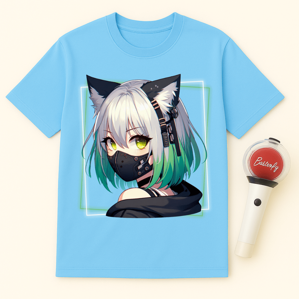 CYBERPUNK CAT GIRL UNISEX T-SHIRT
