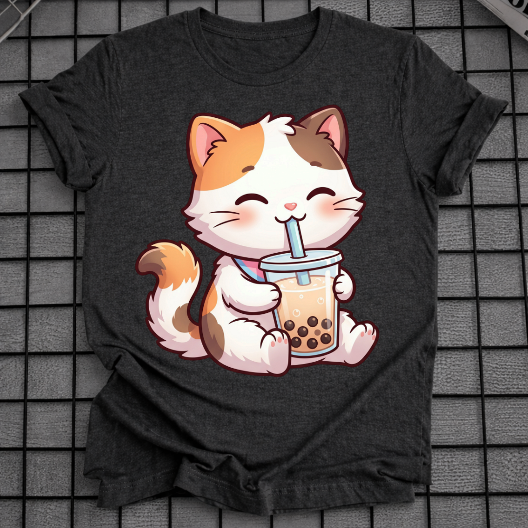 KATZE TRINKT BOBA T-SHIRT