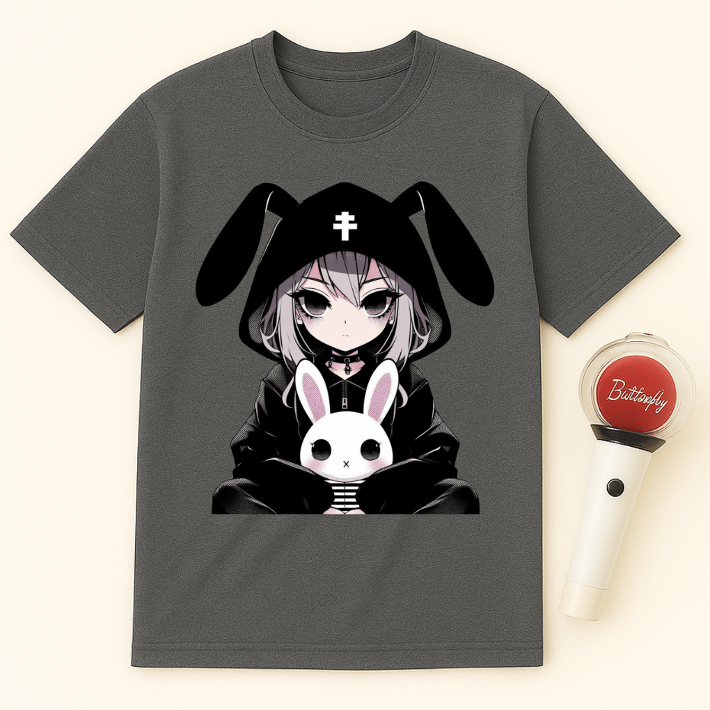 GOTHIC GIRL BUNNY UNISEX T-SHIRT