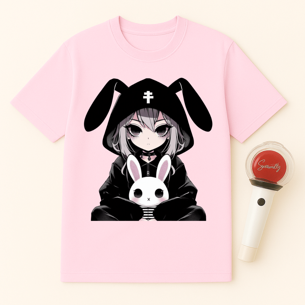 GOTHIC GIRL BUNNY UNISEX T-SHIRT