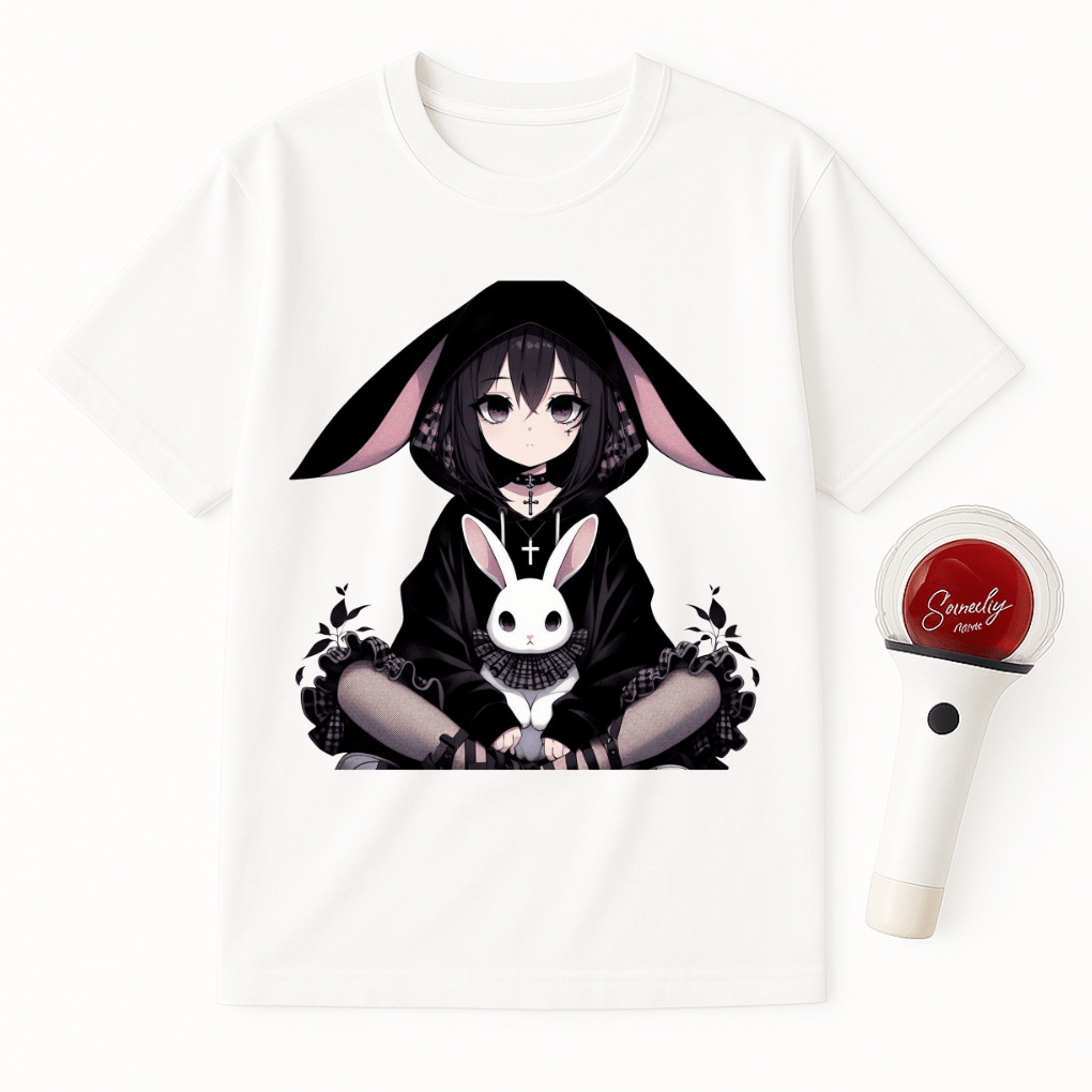 GOTH BUNNY GIRL UNISEX T-SHIRT
