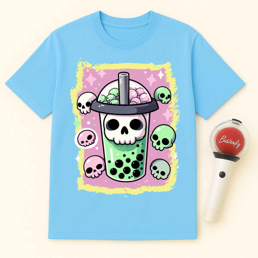 SPOOKY BOBA TEA PASTEL GOTH UNISEX T-SHIRT