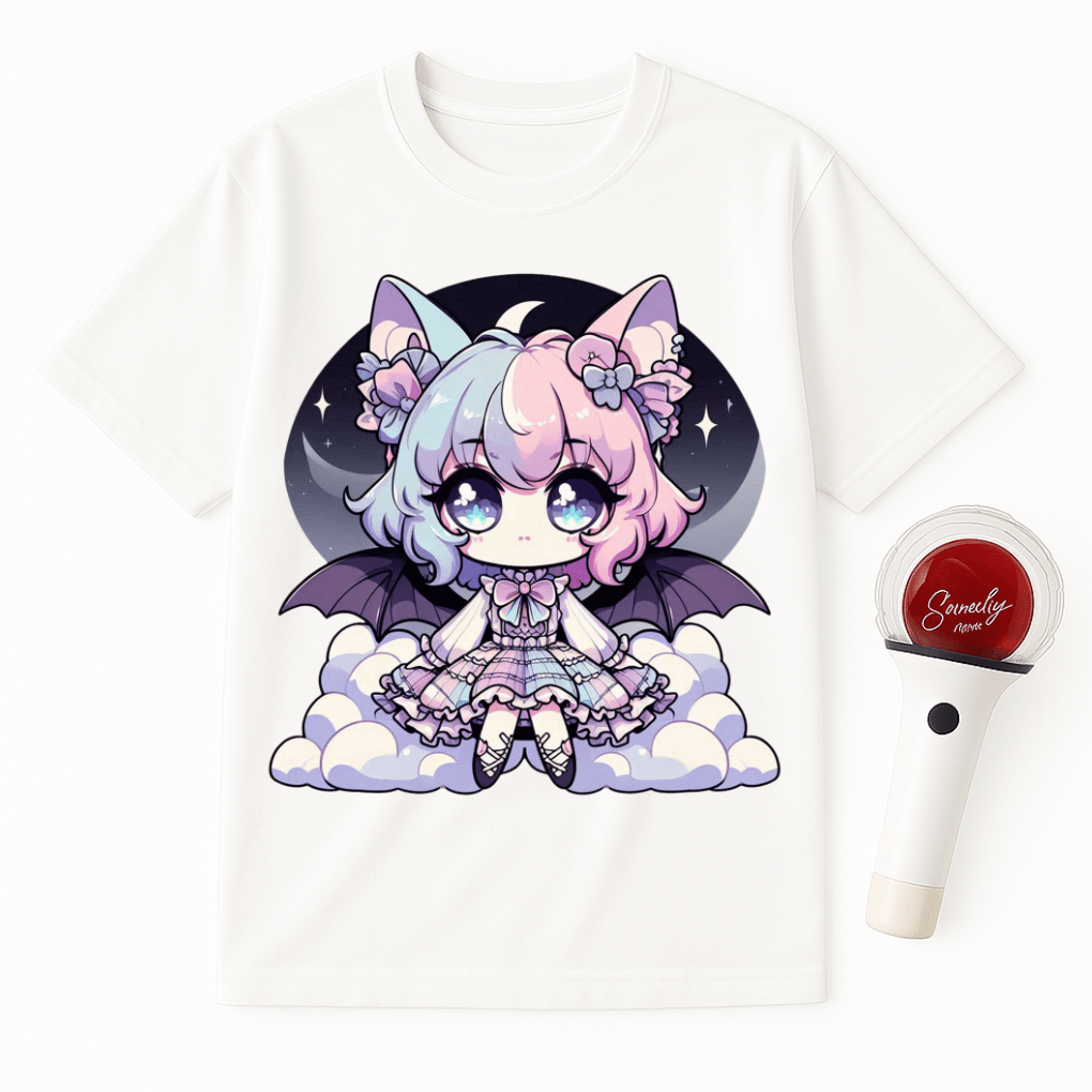 CHIBI BAT GIRL PASTEL GOTH UNISEX T-SHIRT