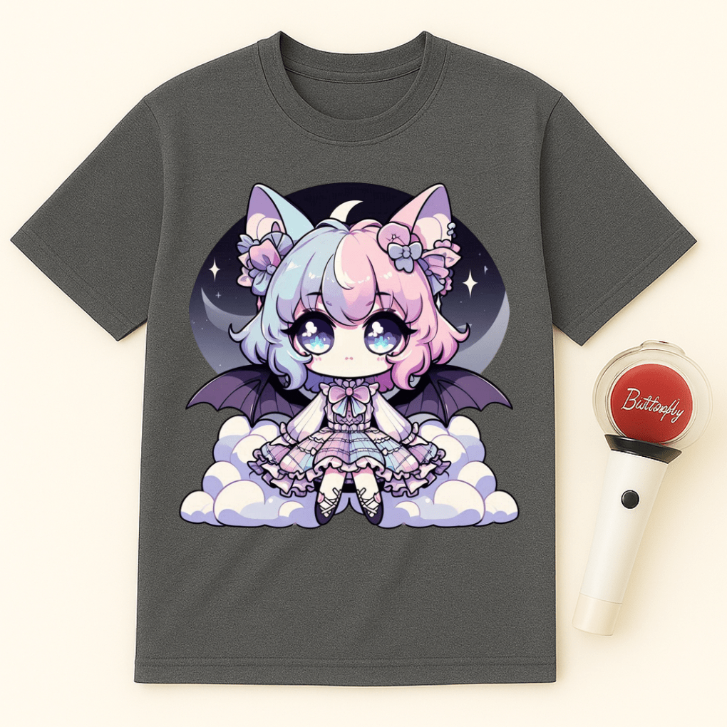 CHIBI BAT GIRL PASTEL GOTH UNISEX T-SHIRT