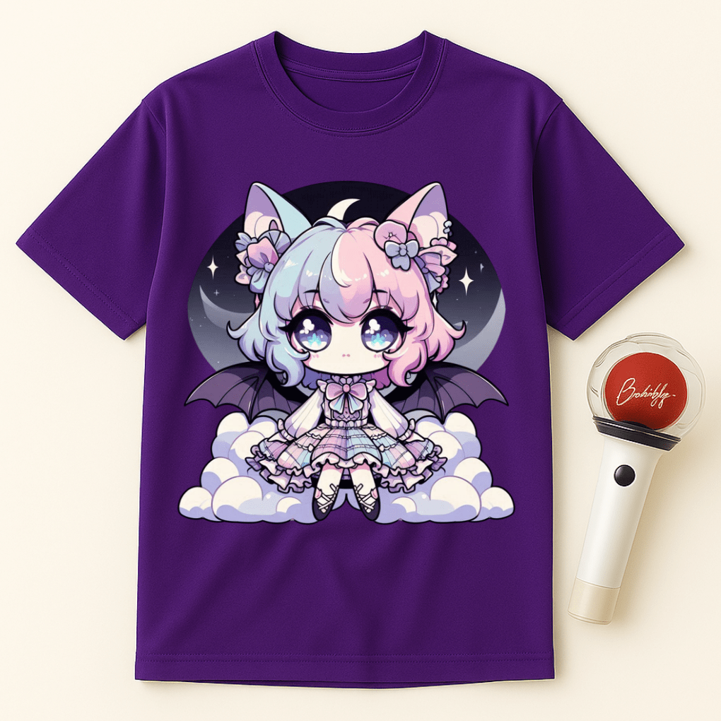 CHIBI BAT GIRL PASTEL GOTH UNISEX T-SHIRT
