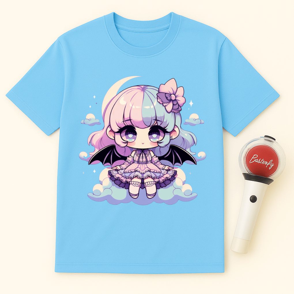 PASTEL GOTH BAT GIRL UNISEX T-SHIRT