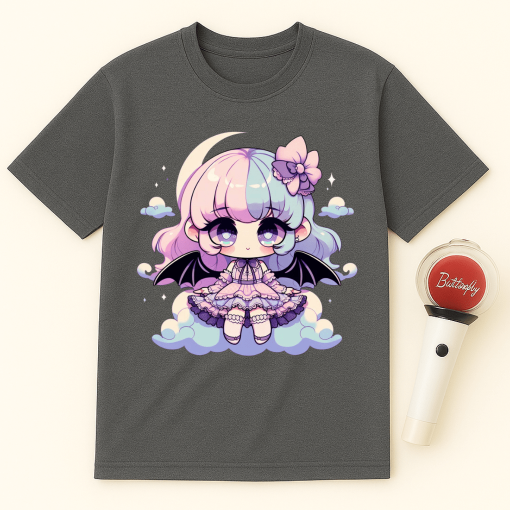 PASTEL GOTH BAT GIRL UNISEX T-SHIRT