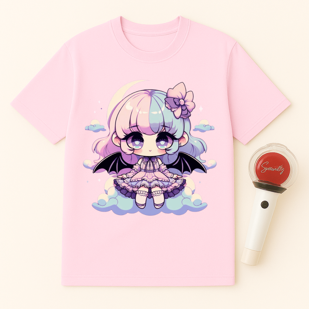 PASTEL GOTH BAT GIRL UNISEX T-SHIRT