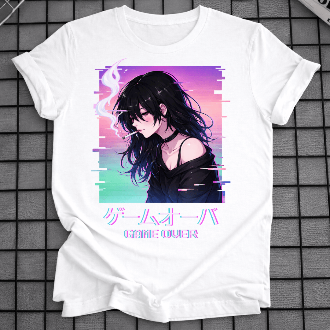 VAPORWAVE SAD ANIME GIRL T-SHIRT