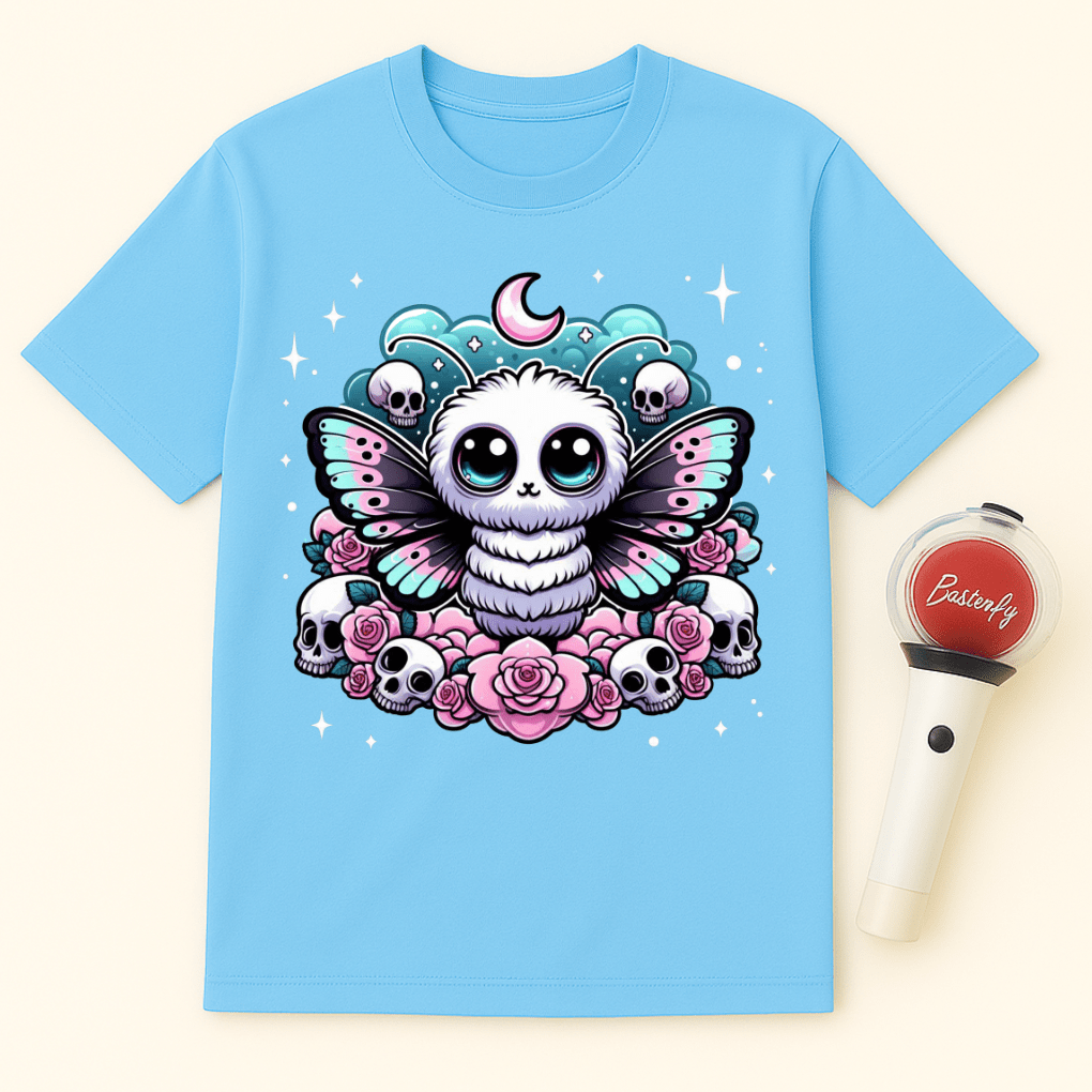 MOTH SKULLS MOON UNISEX T-SHIRT