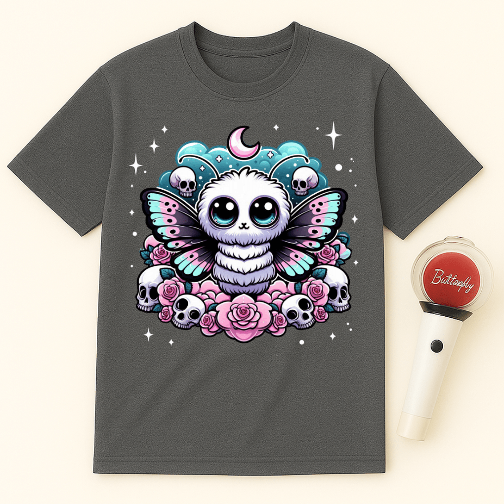 MOTH SKULLS MOON UNISEX T-SHIRT