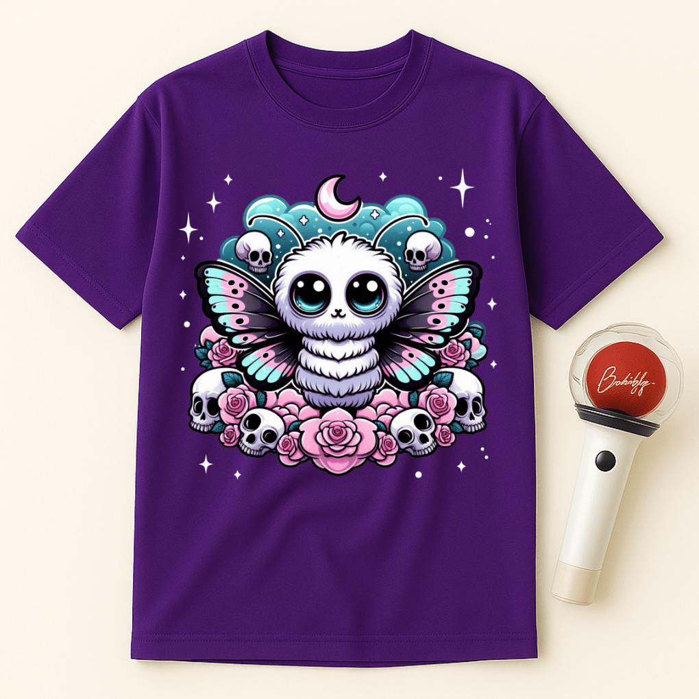 MOTH SKULLS MOON UNISEX T-SHIRT