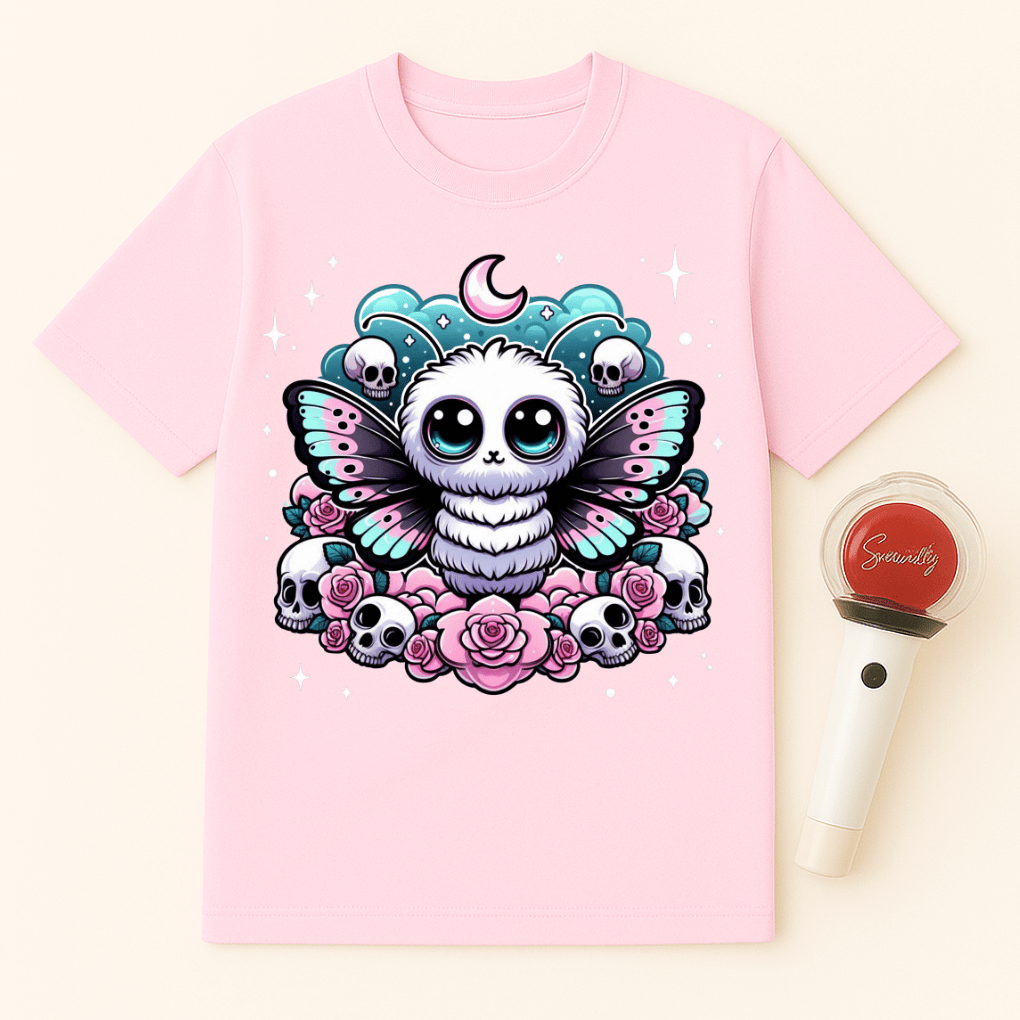 MOTH SKULLS MOON UNISEX T-SHIRT