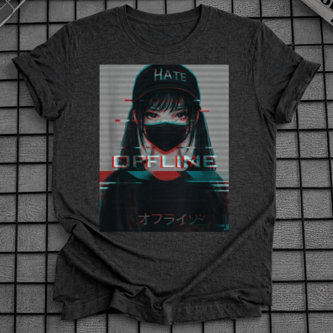 ANIME MASKIERTES MÄDCHEN T-SHIRT