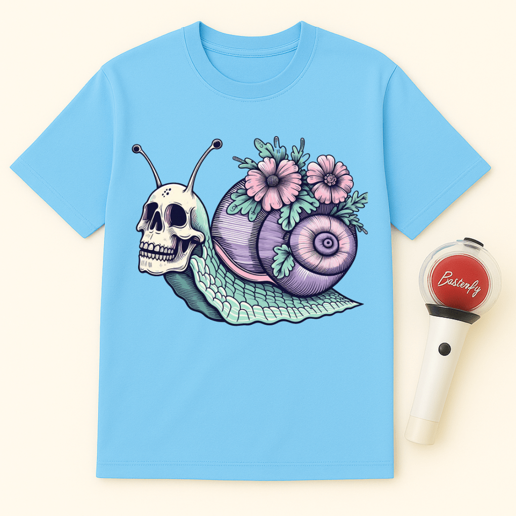 PASTEL GOTH SKULL SNAIL UNISEX T-SHIRT