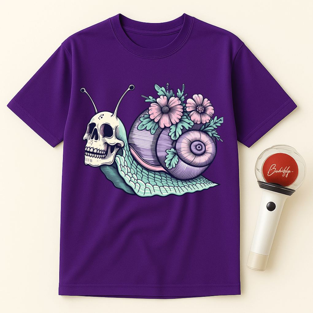 PASTEL GOTH SKULL SNAIL UNISEX T-SHIRT