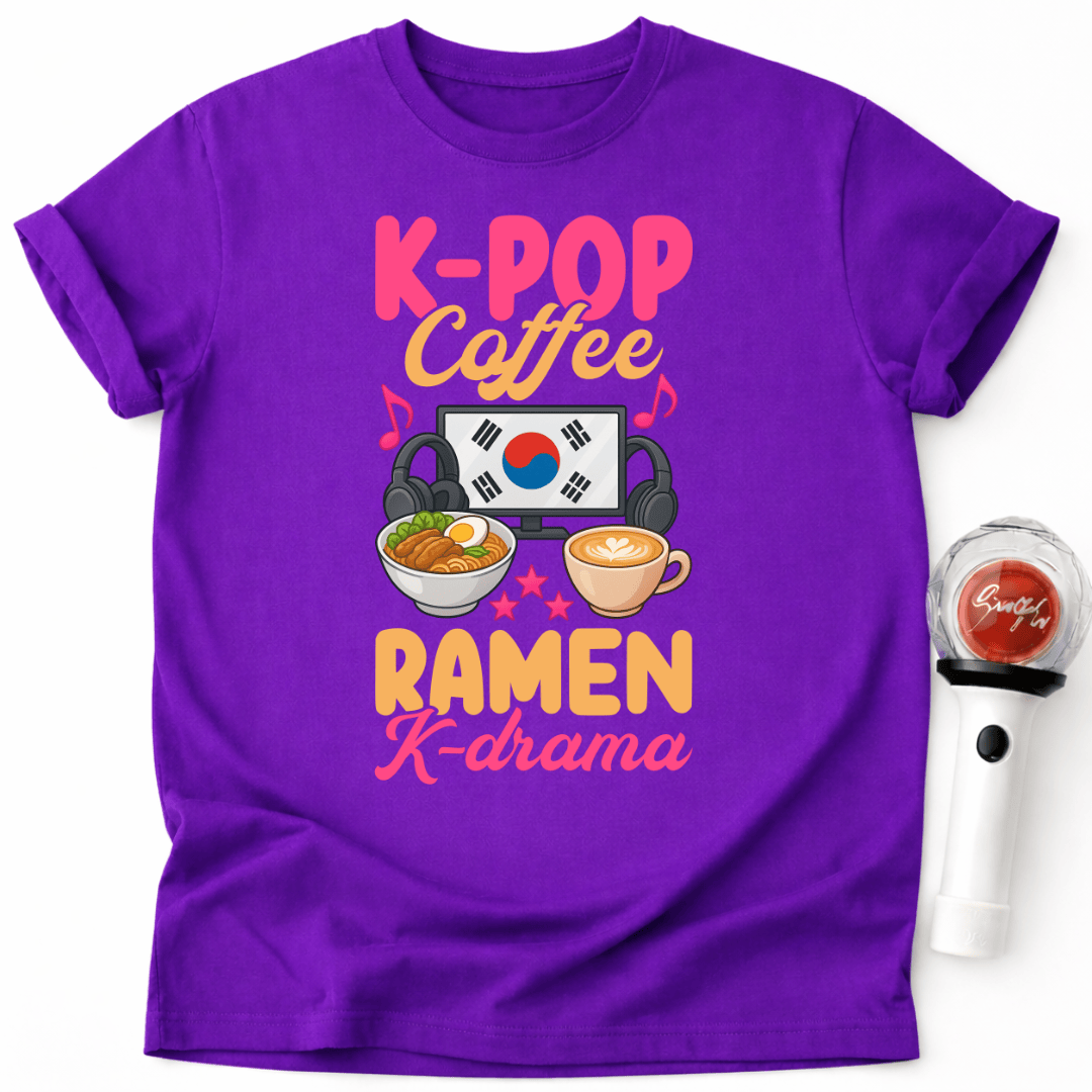 K-POP KAFFEE RAMEN K-DRAMA T-SHIRT