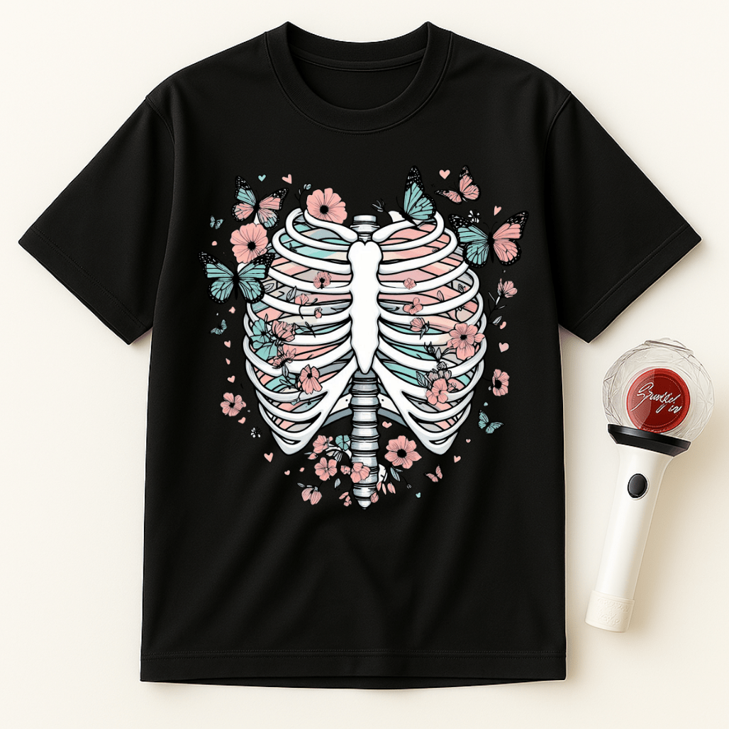 PASTEL GOTH RIB CAGE UNISEX T-SHIRT