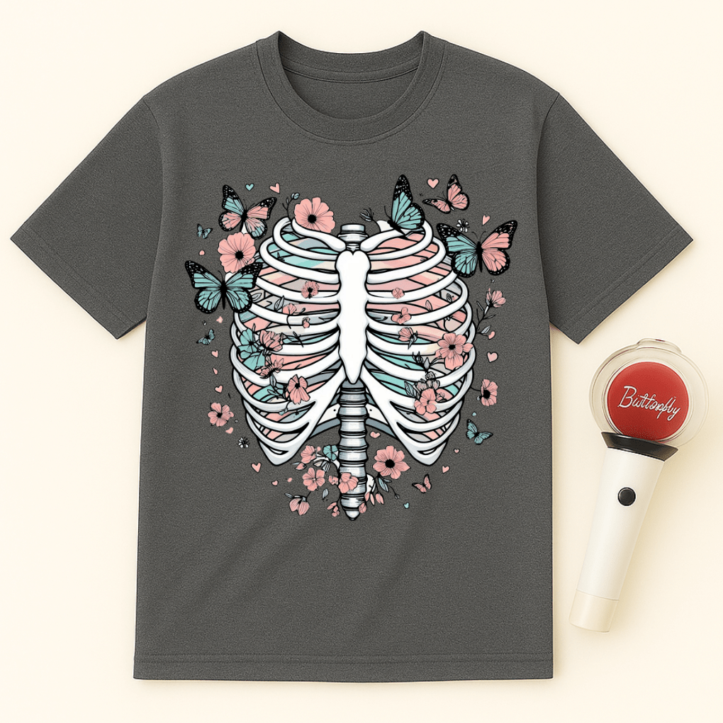 PASTEL GOTH RIB CAGE UNISEX T-SHIRT