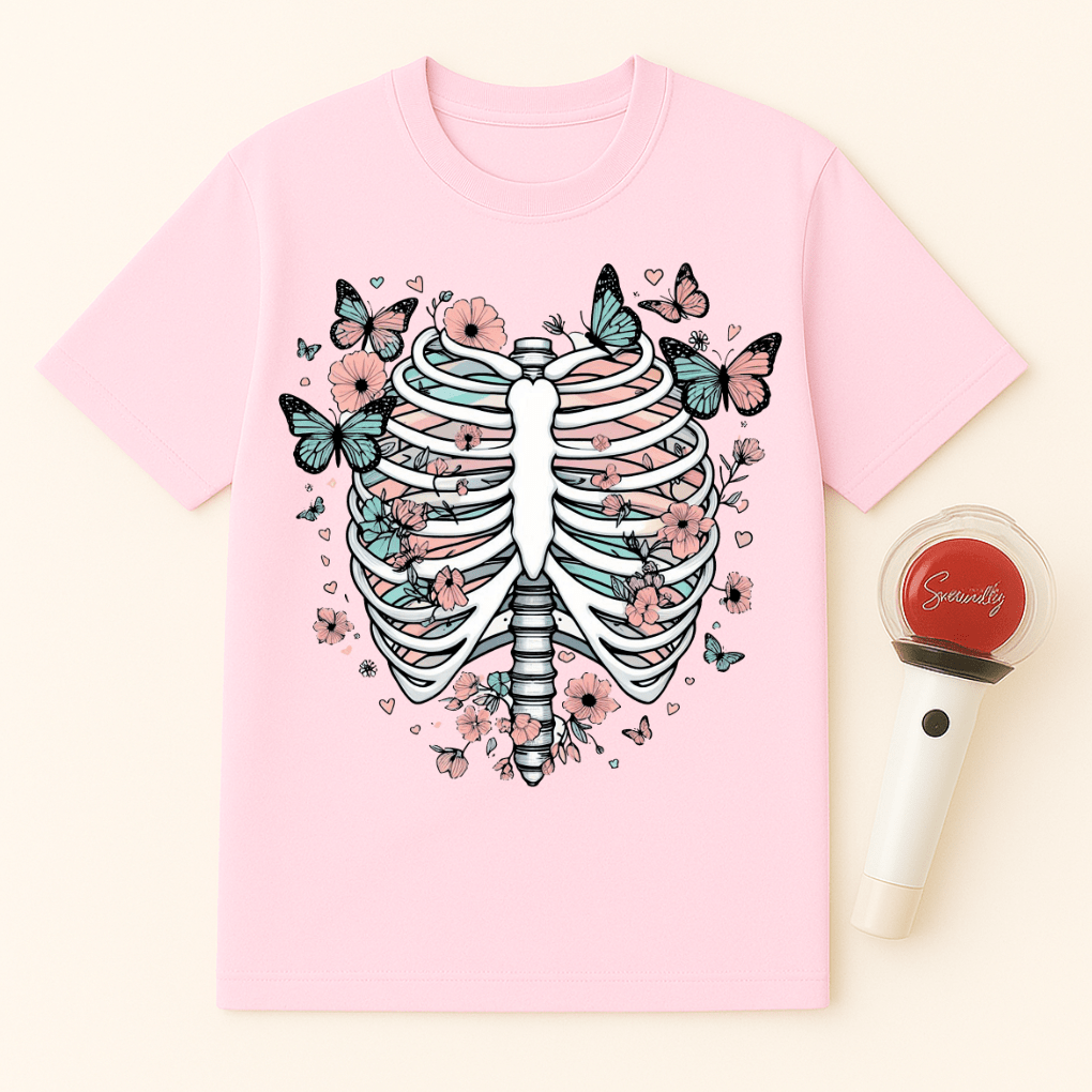 PASTEL GOTH RIB CAGE UNISEX T-SHIRT