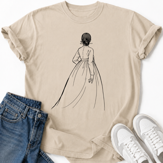 KOREAN HANBOK WOMAN T-SHIRT