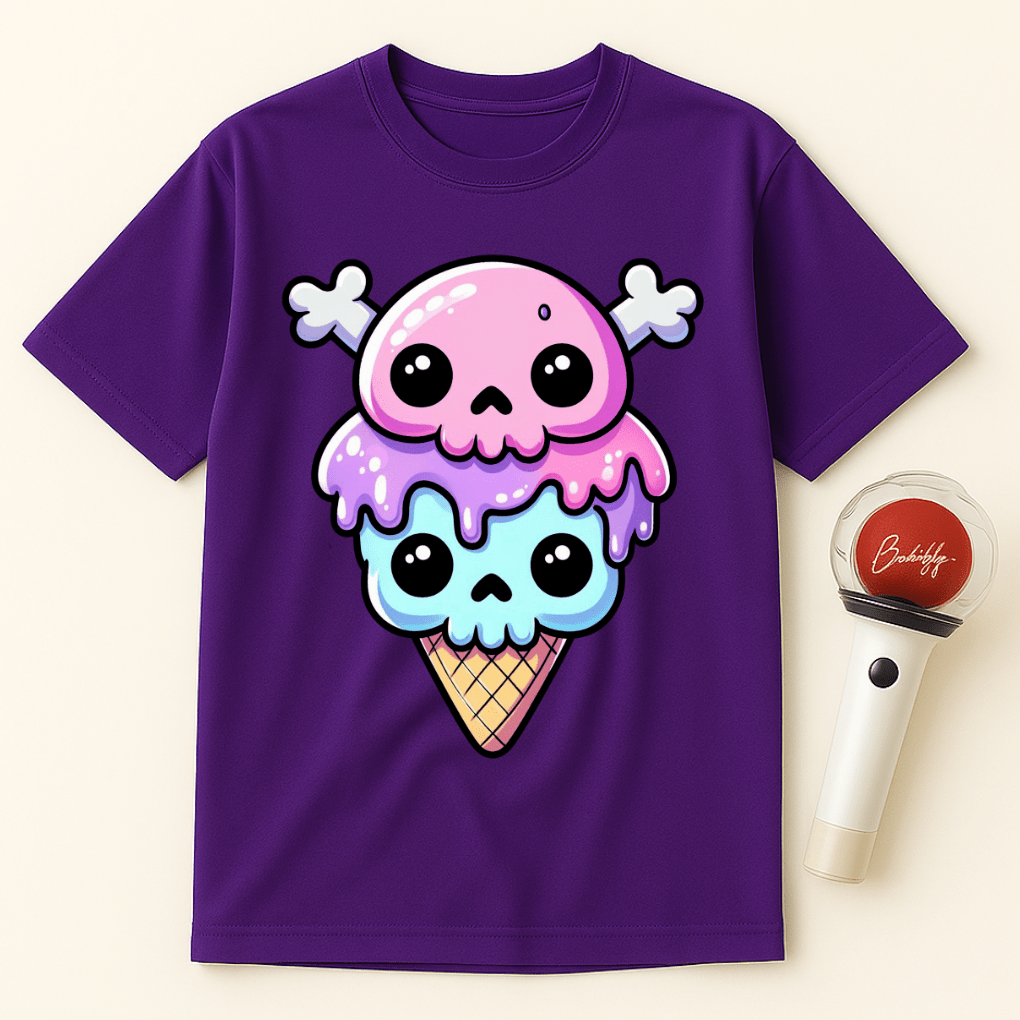 PASTEL GOTH ICE CREAM SKULL UNISEX T-SHIRT